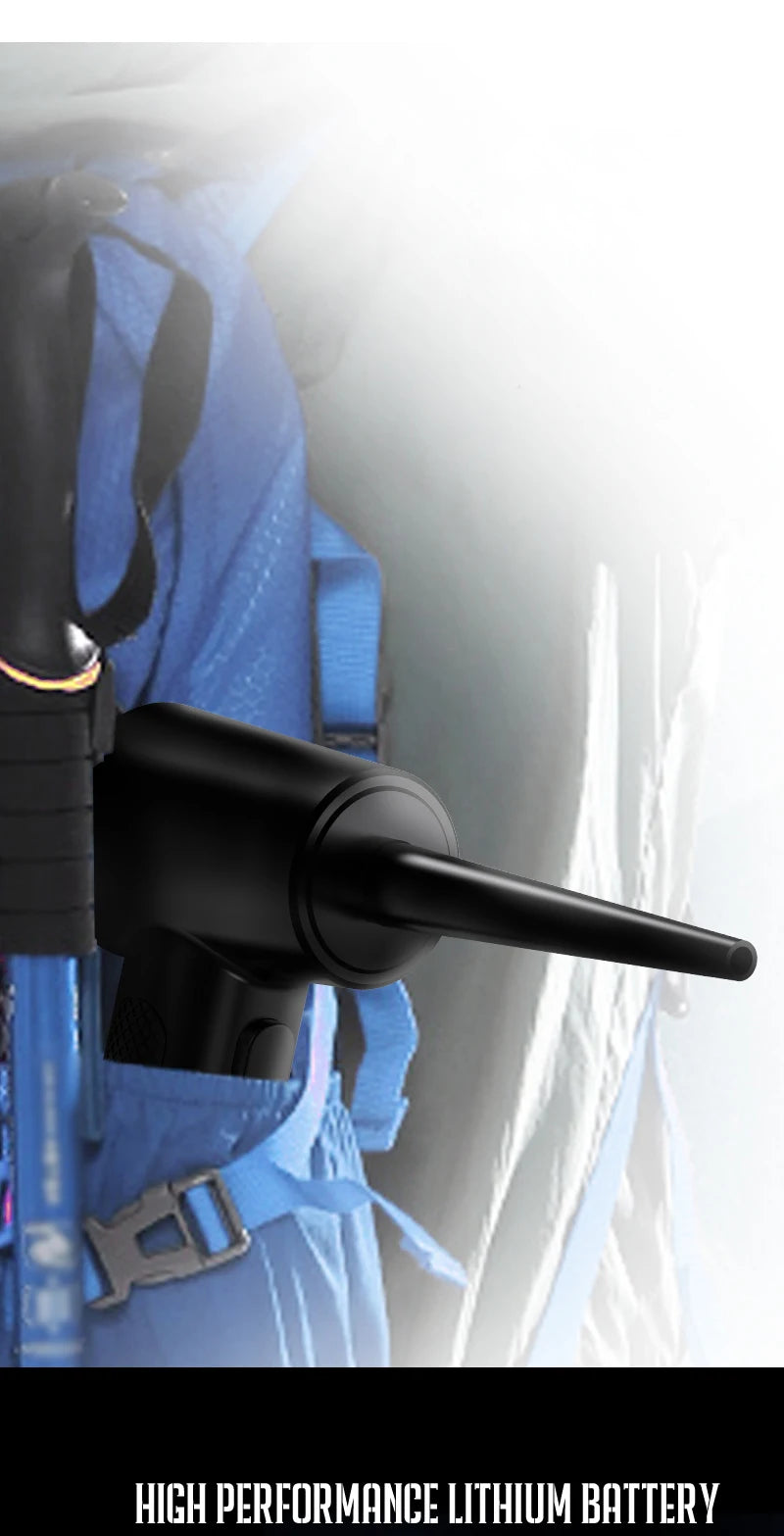 Soplador de Aire Comprimido Eléctrico – Limpiador Recargable para PC, Teclado y Auto