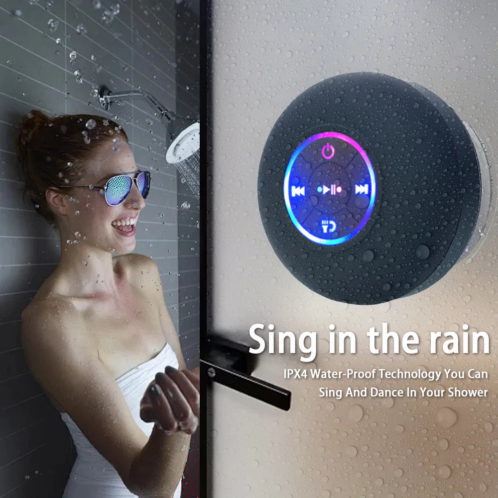 Altavoz Bluetooth Waterproof con Luz LED