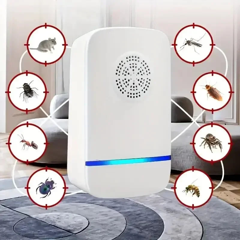 Repelente Ultrasónico de Plagas Pro - Hogar Libre de Insectos