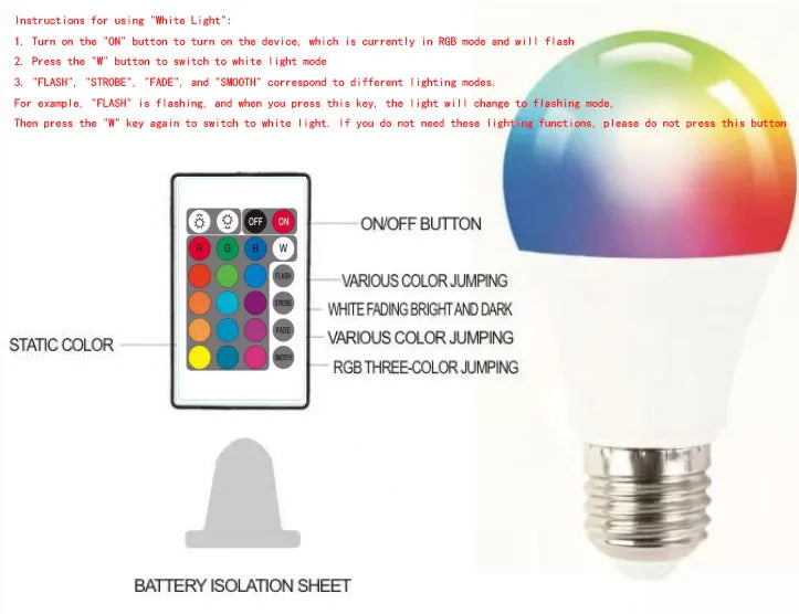 Foco Inteligente RGB - Control por App y Voz