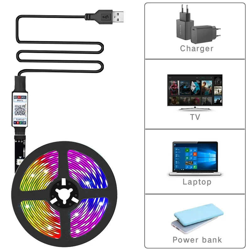 Tira LED RGB Inteligente - Ambientación Gaming