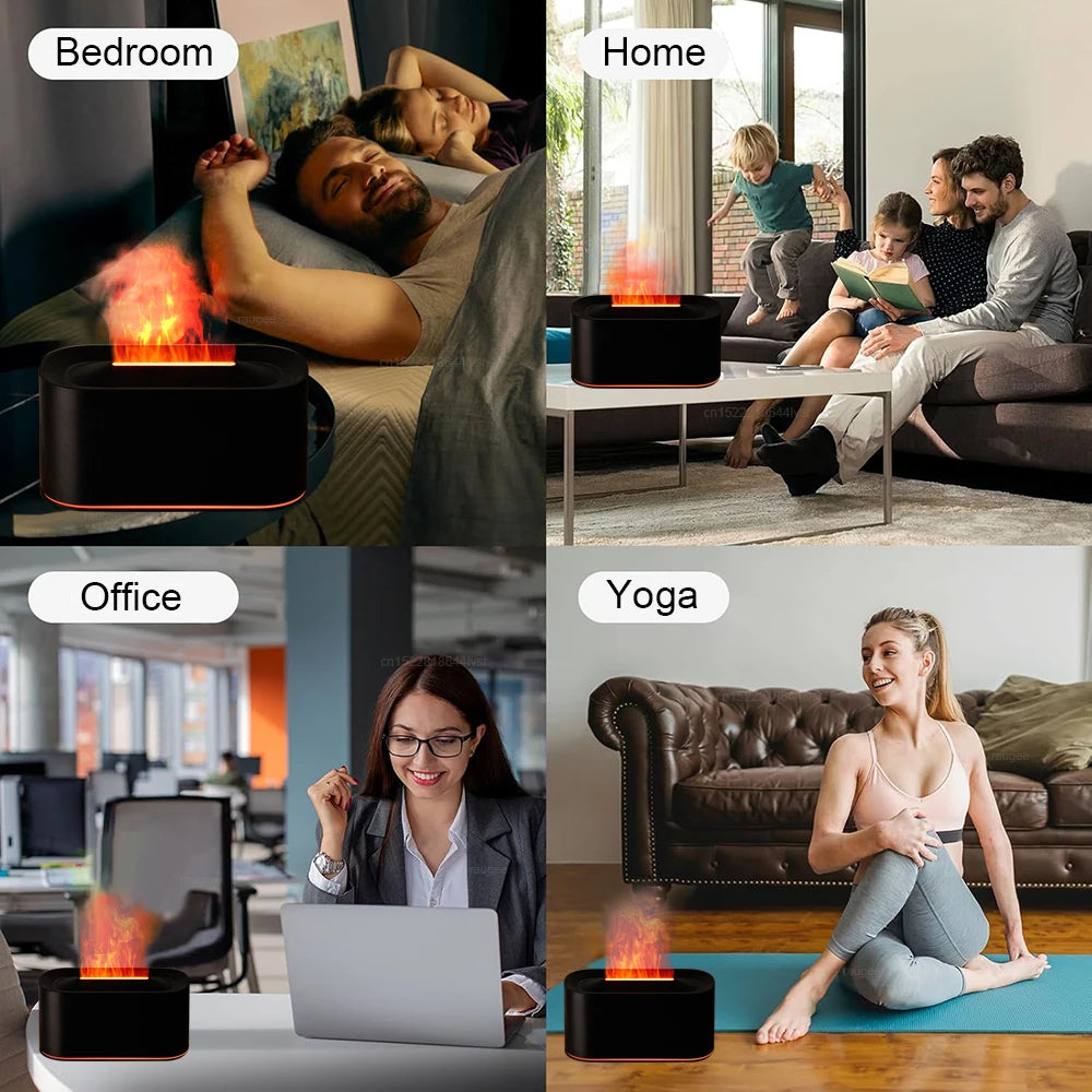 Humidificador de Llama Zen - Efecto Fuego y Aroma
