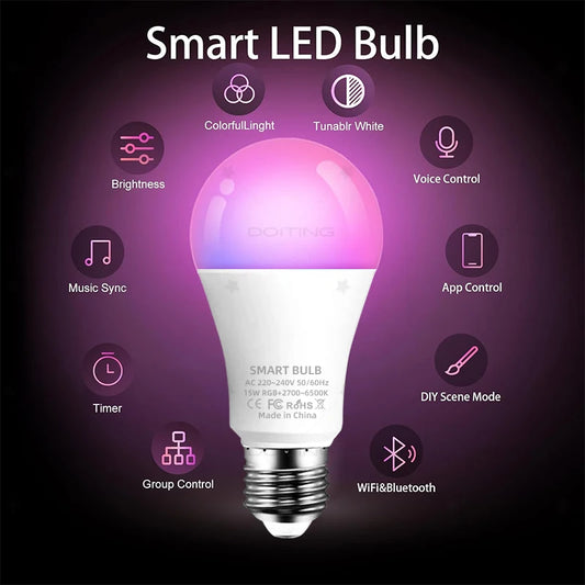 Lámpara LED Multicolor con Control Remoto
