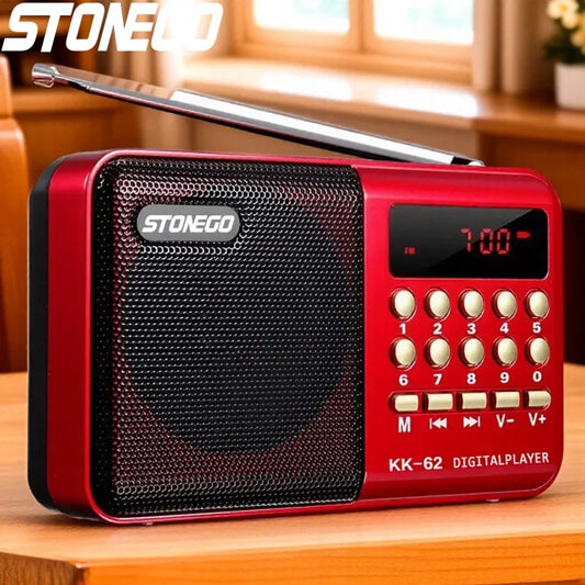 Radio Digital Portátil Hi-Fi - Sonido Potente y Batería Recargable