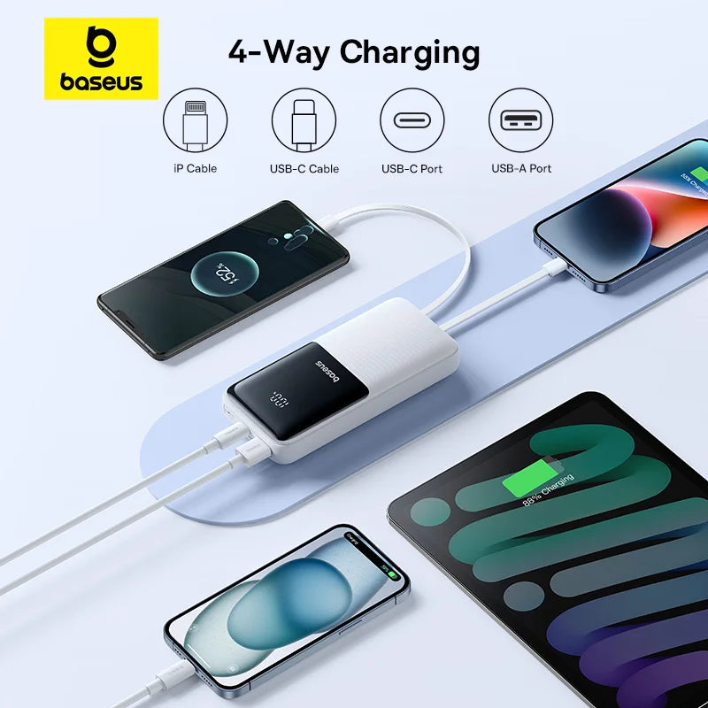 Batería Externa 20,000 mAh Carga Rápida