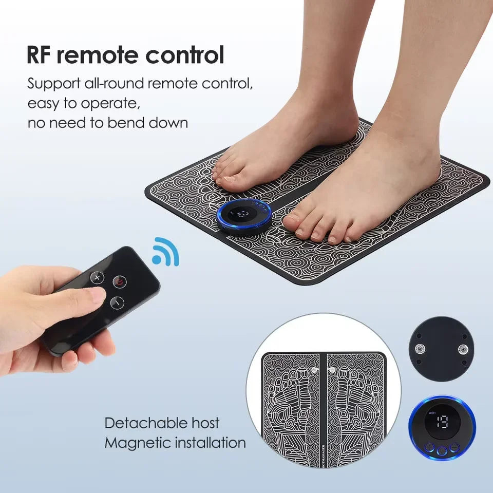 Tapete Masajeador de Pies EMS - Circulación y Relax
