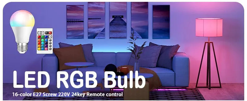 Foco Inteligente RGB - Control por App y Voz